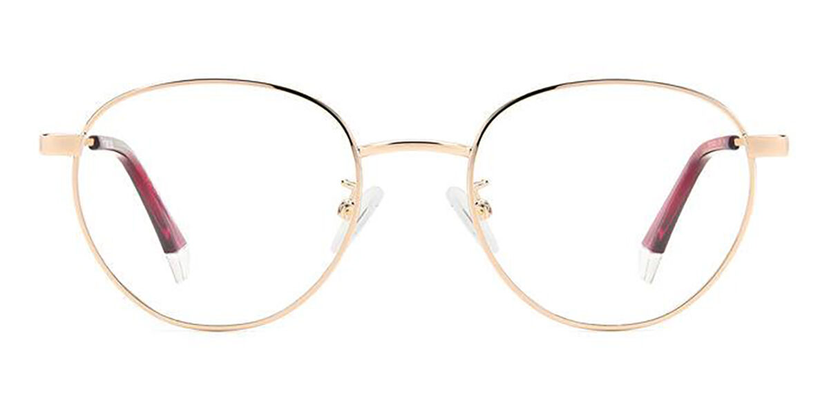 Photos - Glasses & Contact Lenses Polaroid PLD D522/G Asian Fit DDB Men's Eyeglasses Gold Size 51 ( 