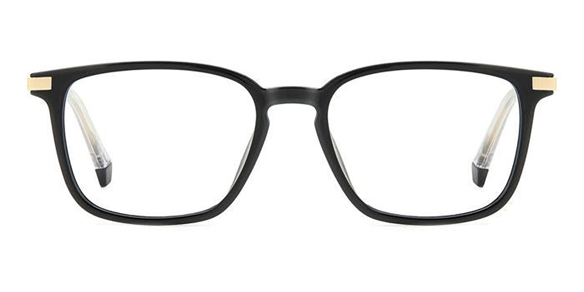 Photos - Glasses & Contact Lenses Polaroid PLD D523/G Asian Fit 807 Men's Eyeglasses Black Size 52 