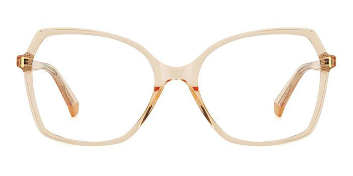 Photos - Glasses & Contact Lenses Polaroid PLD D525 733 Women's Eyeglasses Yellow Size 55 (Frame On 