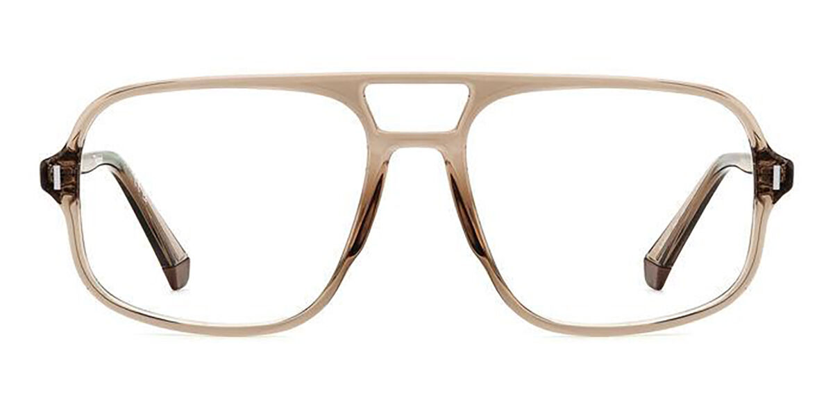 Photos - Glasses & Contact Lenses Polaroid PLD D527 09Q Men's Eyeglasses Brown Size 56  (Frame Only)