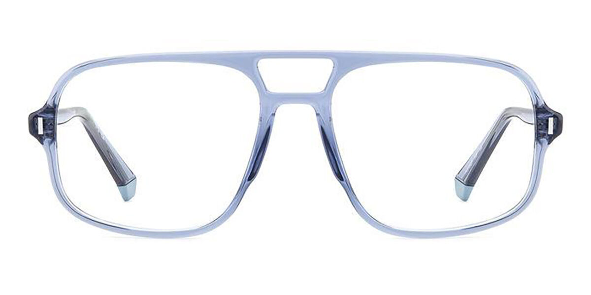 Photos - Glasses & Contact Lenses Polaroid PLD D527 PJP Men's Eyeglasses Blue Size 56  (Frame Only)