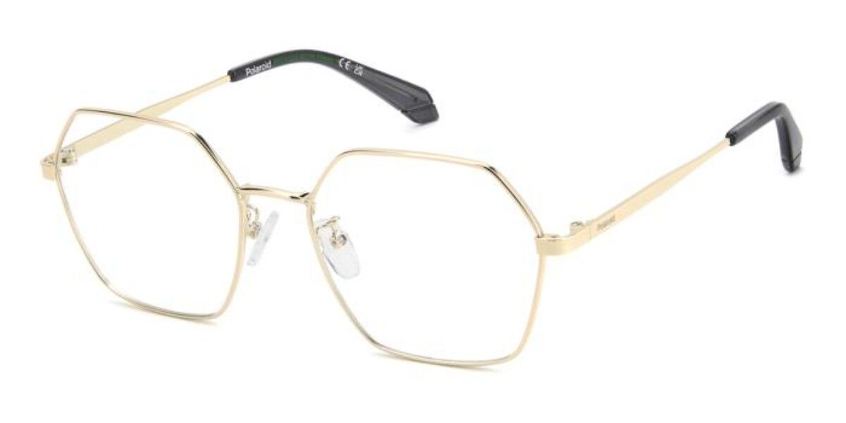 Polaroid PLD D612/G Asian Fit J5G Geometric Gold Eyeglasses | Vision ...