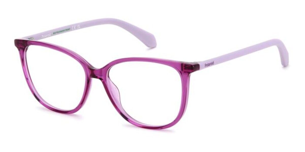 Polaroid PLD D853 Kids 0T7 Square Transparent Red Purple Eyeglasses ...