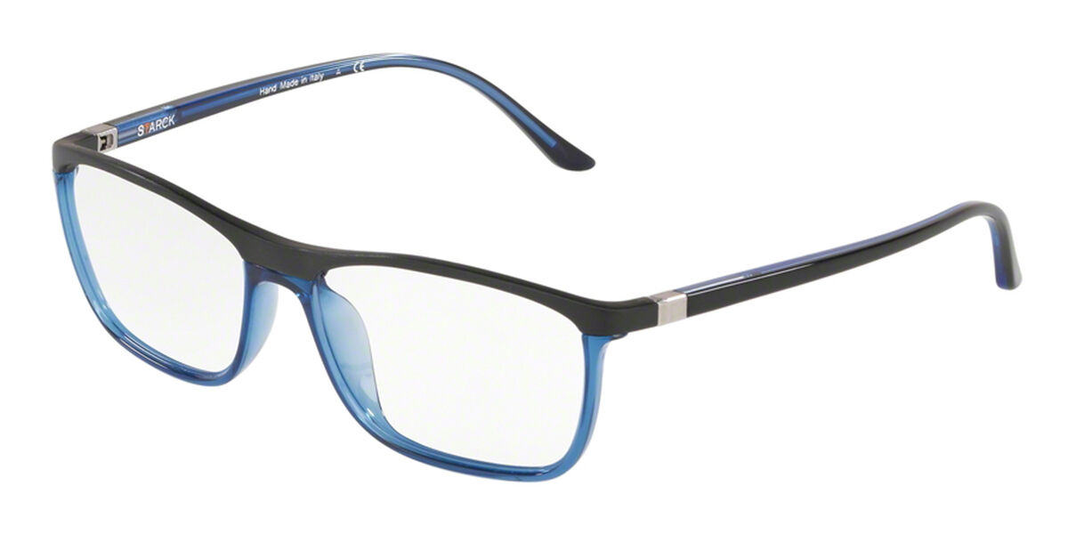 Starck SH2037 0001 Eyeglasses in Black/Blue | SmartBuyGlasses USA