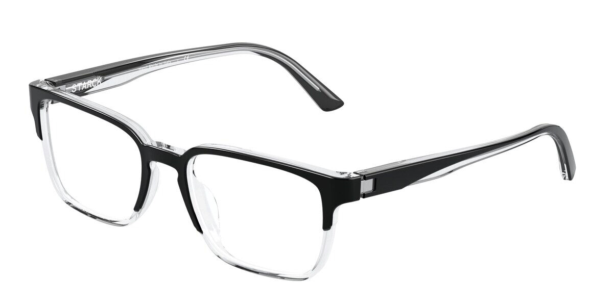 Starck SH3066 0001 Glasses Black Clear VisionDirect Australia