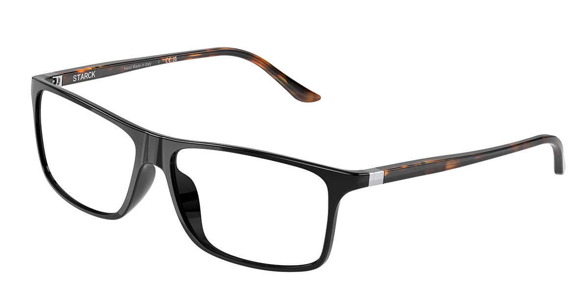 Starck SH1240X 0034 Men's Eyeglasses Black Size 59 - Blue Light Block Available