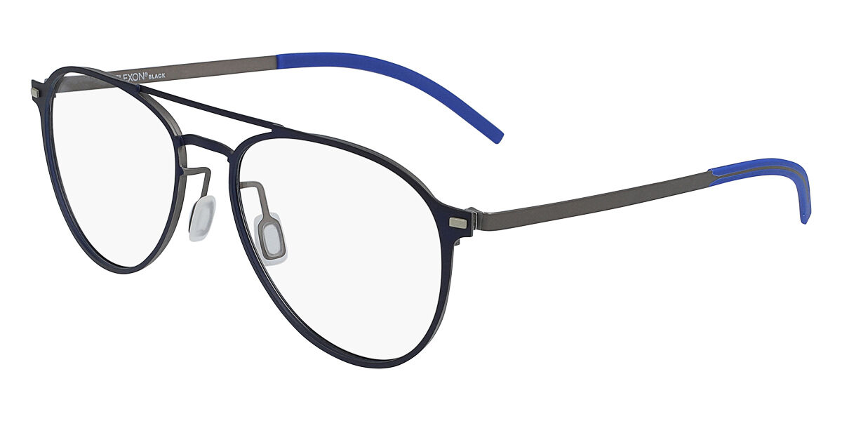 UPC 883900204484 product image for Flexon B2028 412 55 Blåa Glasögon (Endast Båge) Män | upcitemdb.com