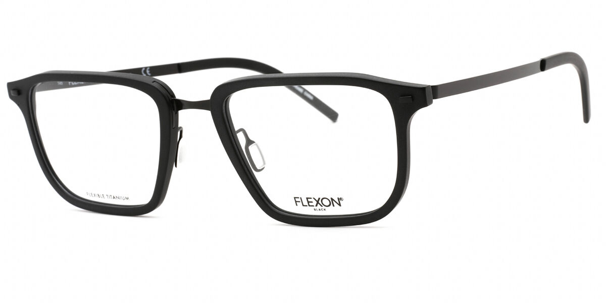 Flexon B2037 002 Men's Glasses Black Size - Free Lenses - HSA/FSA Insurance - Blue Light Block Available