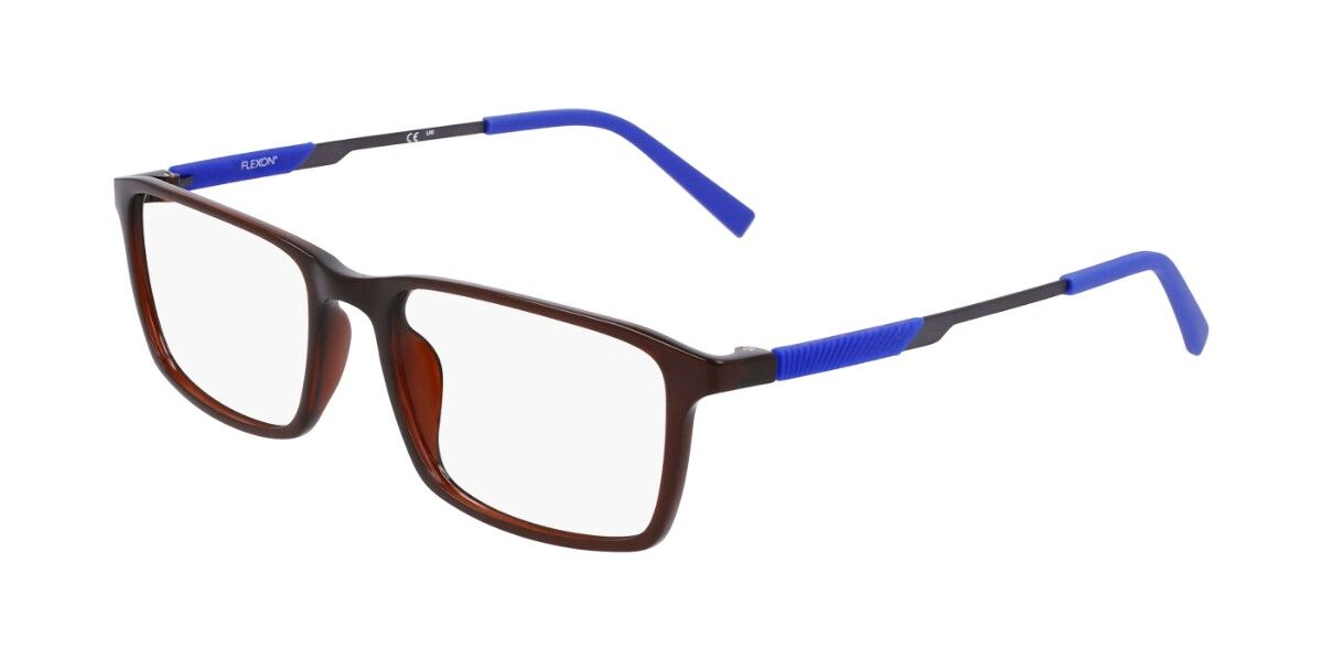 Flexon EP8021 210 Men's Eyeglasses Brown Size 54 (Frame Only) - Blue Light Block Available