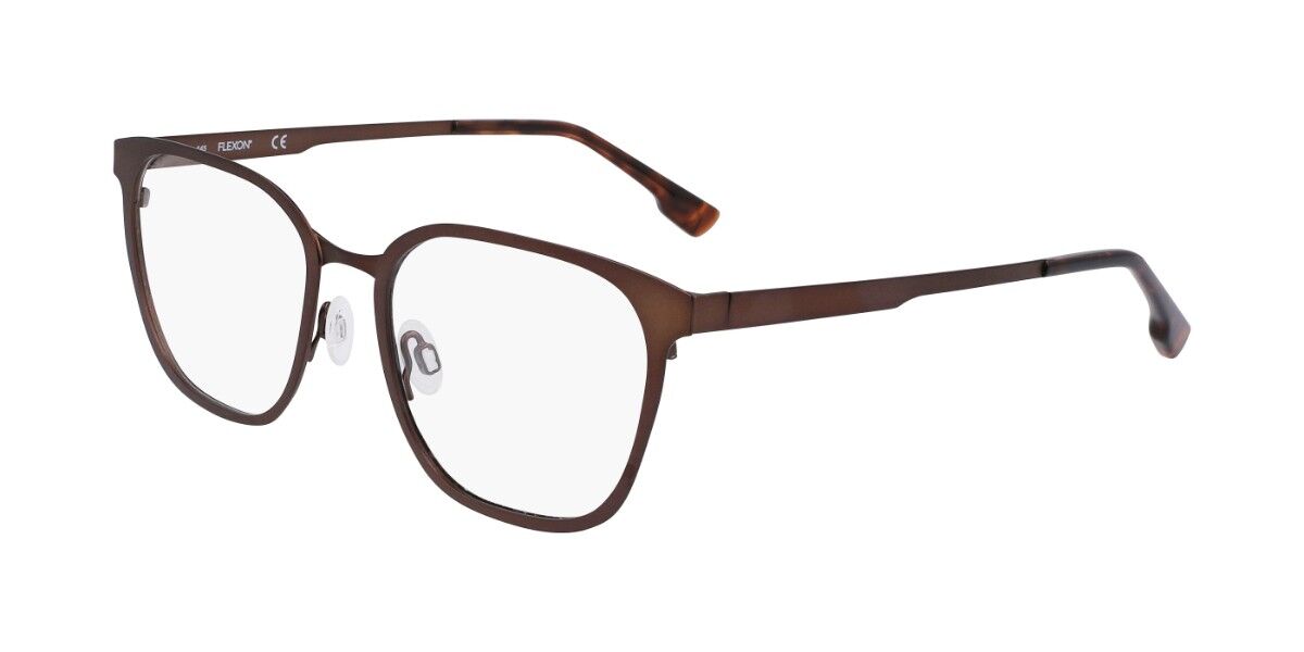 Flexon FLX1005MAG-SET 210 Men's Eyeglasses Brown Size 53 (Frame Only) - Blue Light Block Available