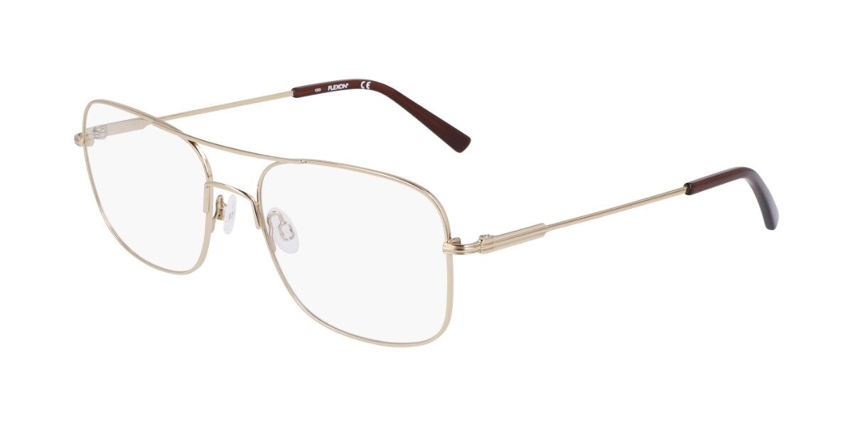 Flexon H6060 710 Men's Eyeglasses Gold Size 56 (Frame Only) - Blue Light Block Available