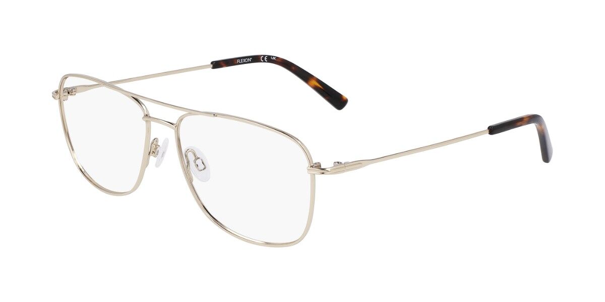 Flexon H6065 710 Men's Eyeglasses Gold Size 56 (Frame Only) - Blue Light Block Available