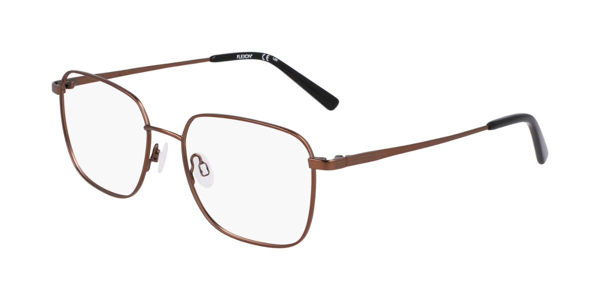 Flexon H6070 205 Men's Eyeglasses Brown Size 53 (Frame Only) - Blue Light Block Available