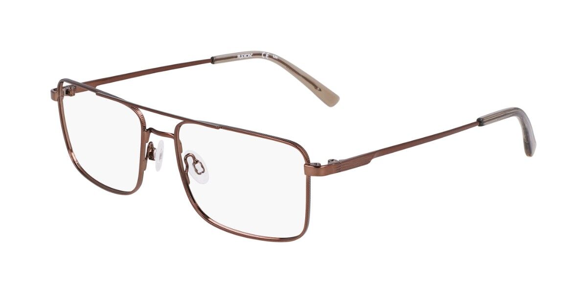 Flexon H6071 210 Men's Eyeglasses Brown Size 53 (Frame Only) - Blue Light Block Available