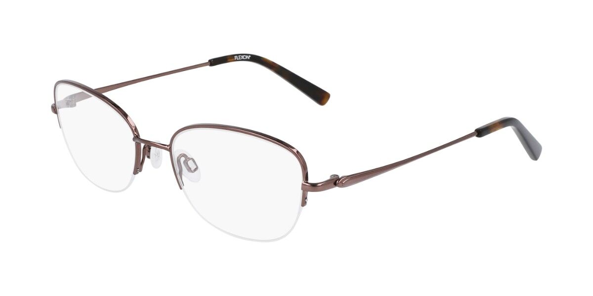 Flexon W3037 205 Men's Eyeglasses Brown Size 53 (Frame Only) - Blue Light Block Available