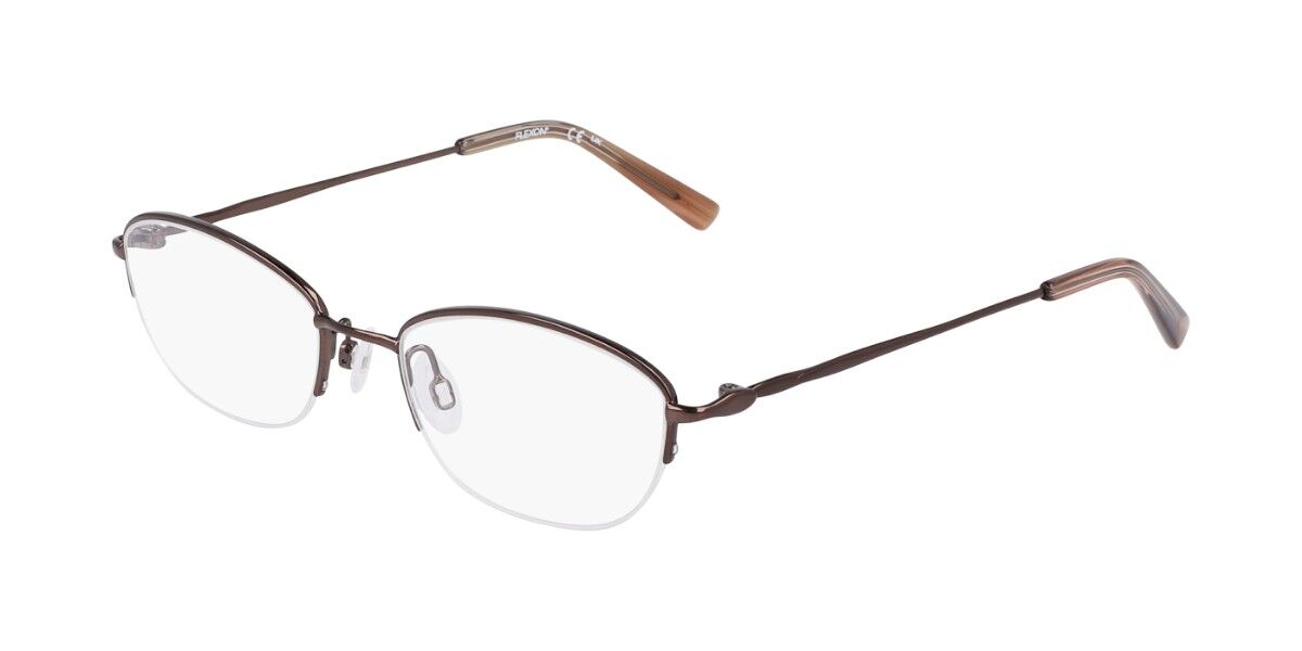 Flexon W3041 205 Men's Eyeglasses Brown Size 49 (Frame Only) - Blue Light Block Available