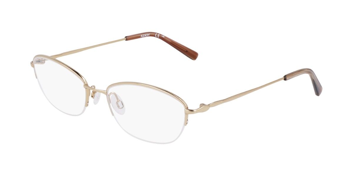 Flexon W3041 710 Men's Eyeglasses Gold Size 49 (Frame Only) - Blue Light Block Available