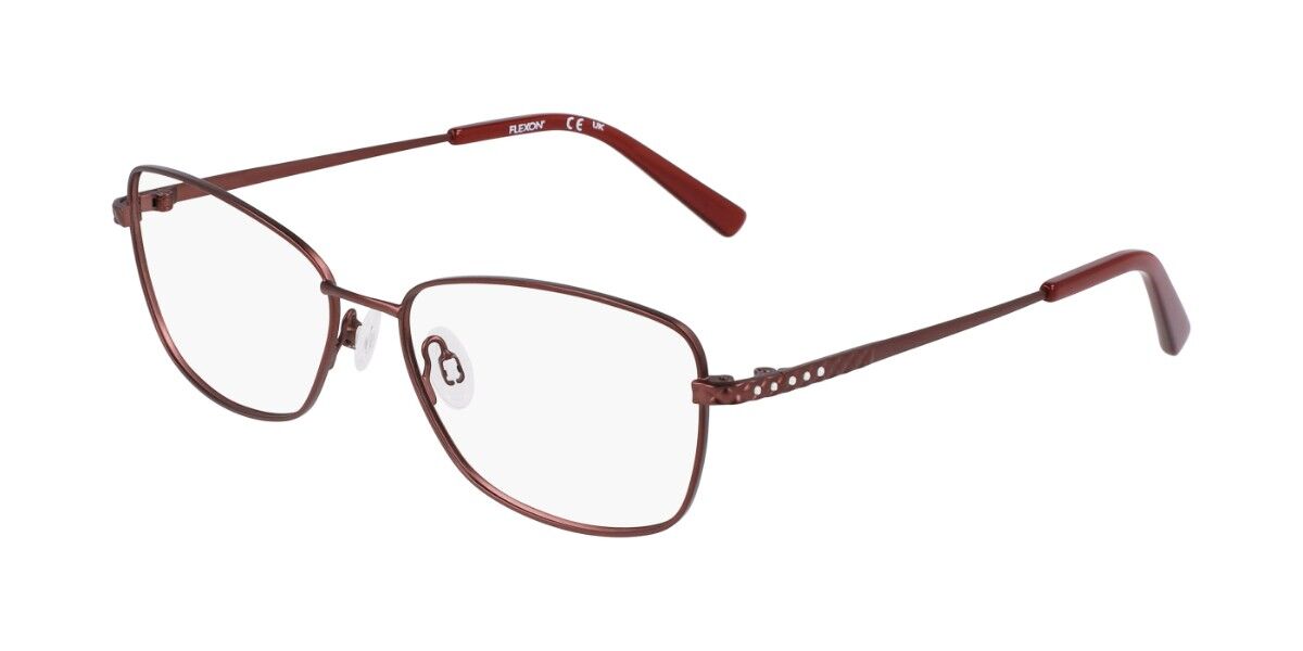 Flexon W3044 692 Men's Eyeglasses Burgundy Size 52 (Frame Only) - Blue Light Block Available