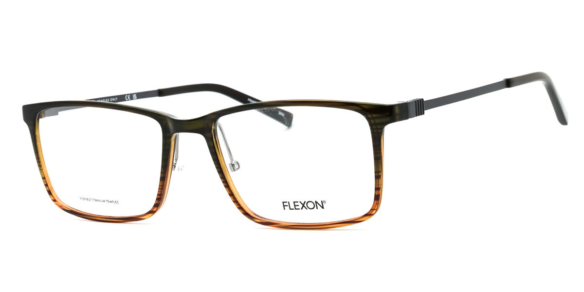 Flexon EP8009 315 56 Bruna Glasögon (Endast Båge) Män