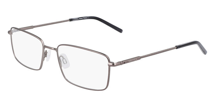 Nautica N7316 030 Matte Gunmetal On Silver Eyeglasses  display picture 1