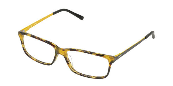 yellow tortoise eyeglass frames