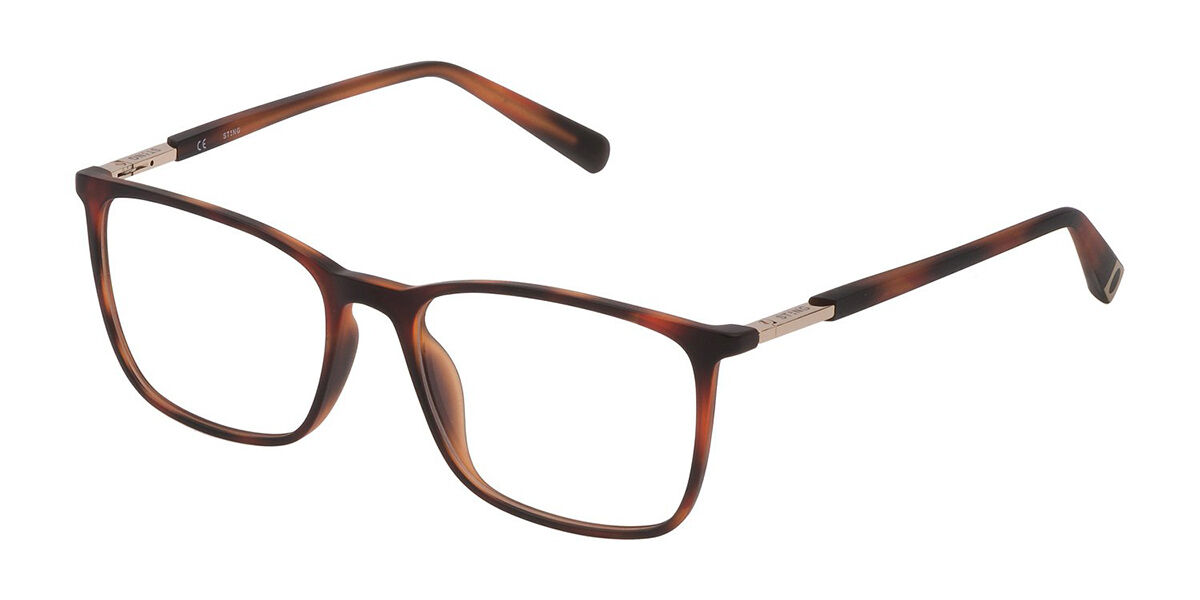 Sting VST336 0878 Square Tortoise Eyeglasses | Vision Direct Australia