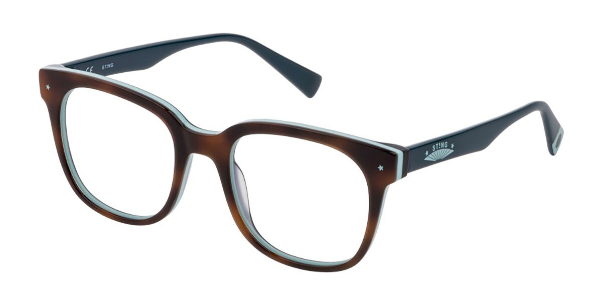 Sting VSJ681 0993 Men's Eyeglasses Tortoiseshell Size 48 - Blue Light Block Available