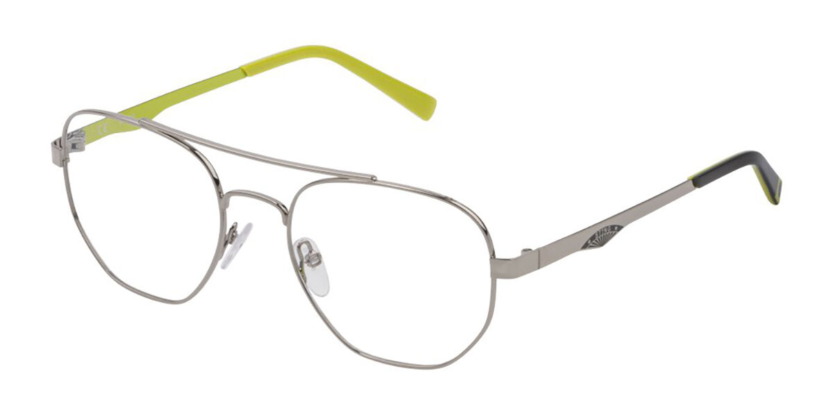 Sting VST346 0579 Men's Eyeglasses Silver Size 53 - Blue Light Block Available