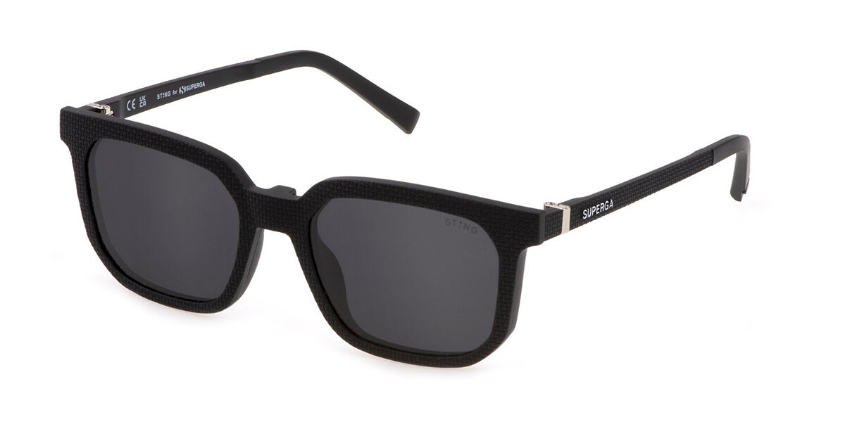 Sting USJ720 with Clip-On U28P Men's Glasses Black Size - Free Lenses - HSA/FSA Insurance - Blue Light Block Available