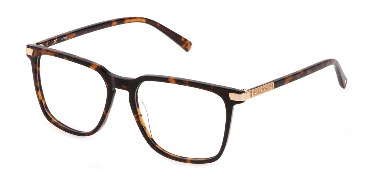 Sting VST449 04BL Men's Glasses Tortoiseshell Size - Free Lenses - HSA/FSA Insurance - Blue Light Block Available