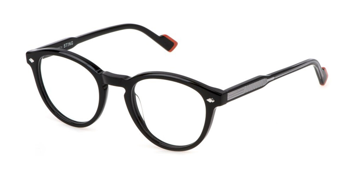 Sting VST505 0700 Men's Glasses Black Size - Free Lenses - HSA/FSA Insurance - Blue Light Block Available