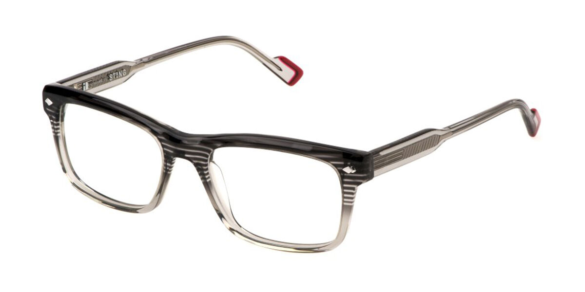 Sting VST506 06ZA Men's Glasses Grey Size - Free Lenses - HSA/FSA Insurance - Blue Light Block Available
