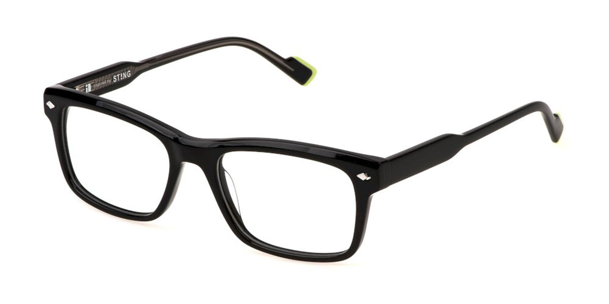 Sting VST506 700K 53 Svarta Glasögon (Endast Båge) Män