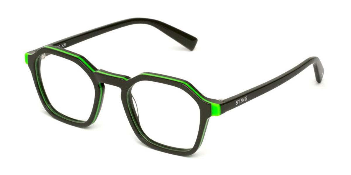 Sting VSJ738 Kids 07M9 Kids' Glasses Green Size - Free Lenses - HSA/FSA Insurance - Blue Light Block Available
