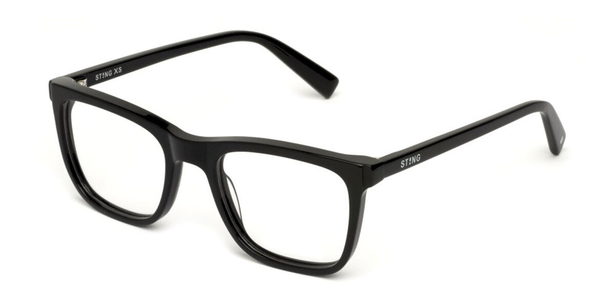 Sting VSJ739 Kids 0700 Kids' Eyeglasses Black Size 47 (Frame Only) - Blue Light Block Available