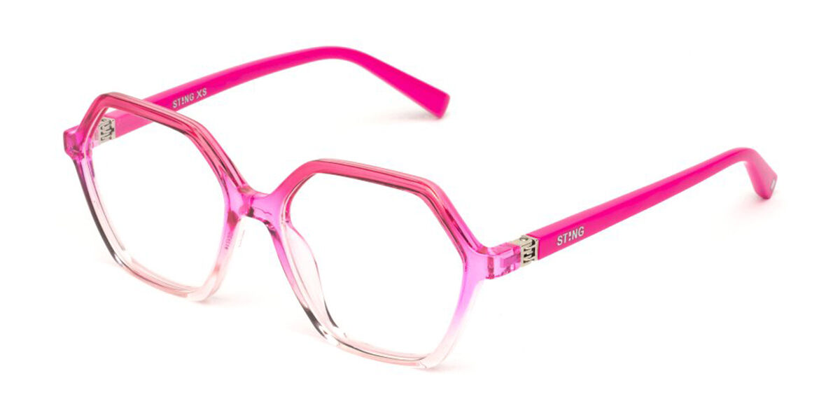 Sting VSJ740 Kids 0VB6 Kids' Eyeglasses Pink Size 49 (Frame Only) - Blue Light Block Available