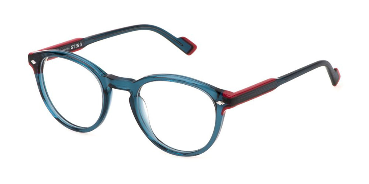 Sting VST505 0U11 Men's Eyeglasses Blue Size 50 (Frame Only) - Blue Light Block Available