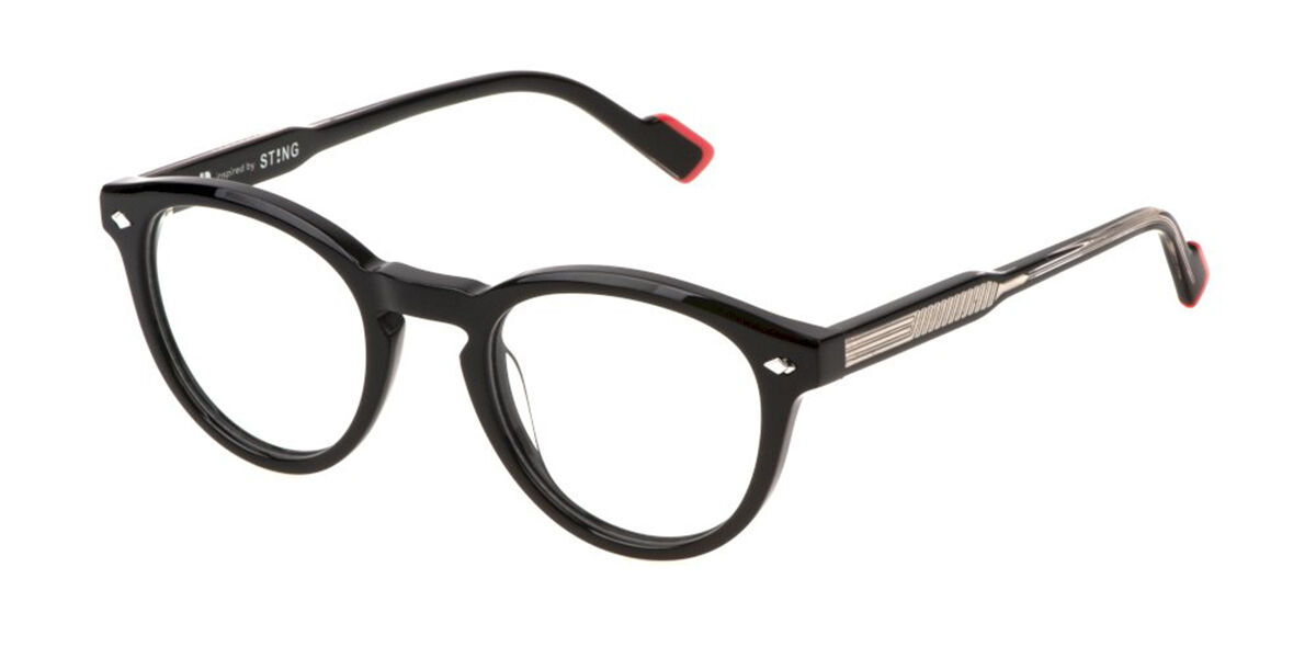 Sting VST505L 700L Men's Eyeglasses Black Size 47 (Frame Only) - Blue Light Block Available