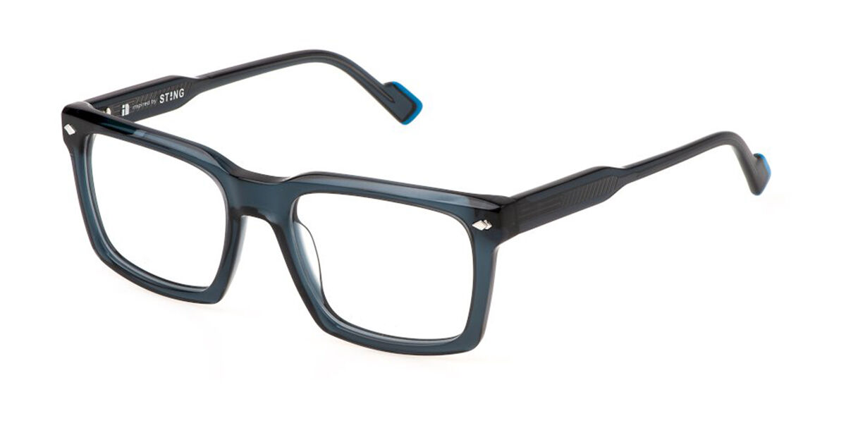 Sting VST507L 06SB Men's Eyeglasses Blue Size 51 (Frame Only) - Blue Light Block Available