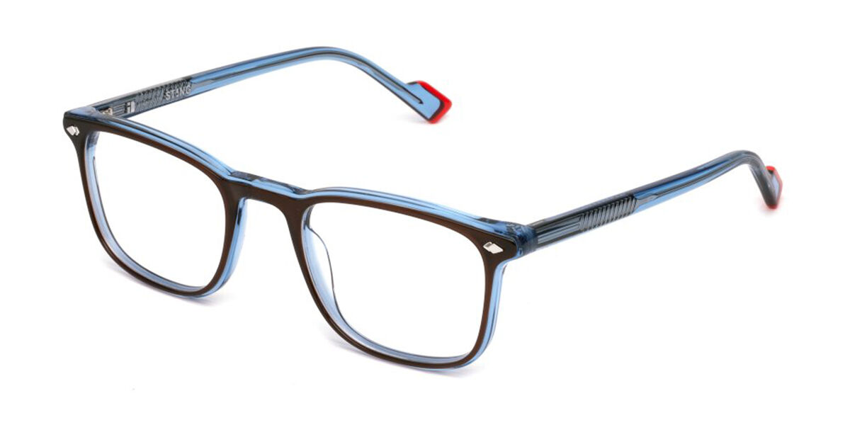 Sting VST524 09EQ Men's Eyeglasses Brown Size 52 (Frame Only) - Blue Light Block Available