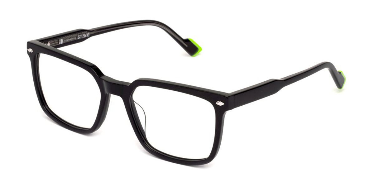 Sting VST528L 0700 Men's Eyeglasses Black Size 53 (Frame Only) - Blue Light Block Available