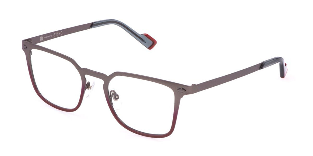Sting VST532 0597 Men's Glasses Red Size - Free Lenses - HSA/FSA Insurance - Blue Light Block Available