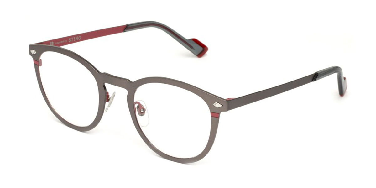 Sting VST534 0597 Men's Eyeglasses Grey Size 49 (Frame Only) - Blue Light Block Available