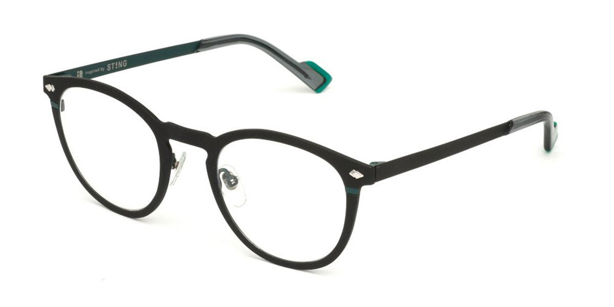 Sting VST534 0Q46 Men's Eyeglasses Black Size 49 (Frame Only) - Blue Light Block Available