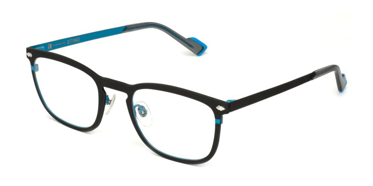 Sting VST535 0SB3 Men's Eyeglasses Black Size 51 (Frame Only) - Blue Light Block Available