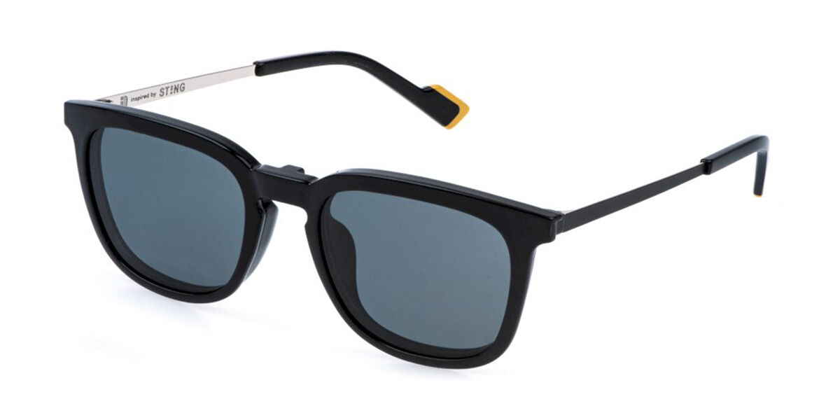 Sting UST546 with Clip-On 700P 53 Svarta Glasögon (Endast Båge) Män