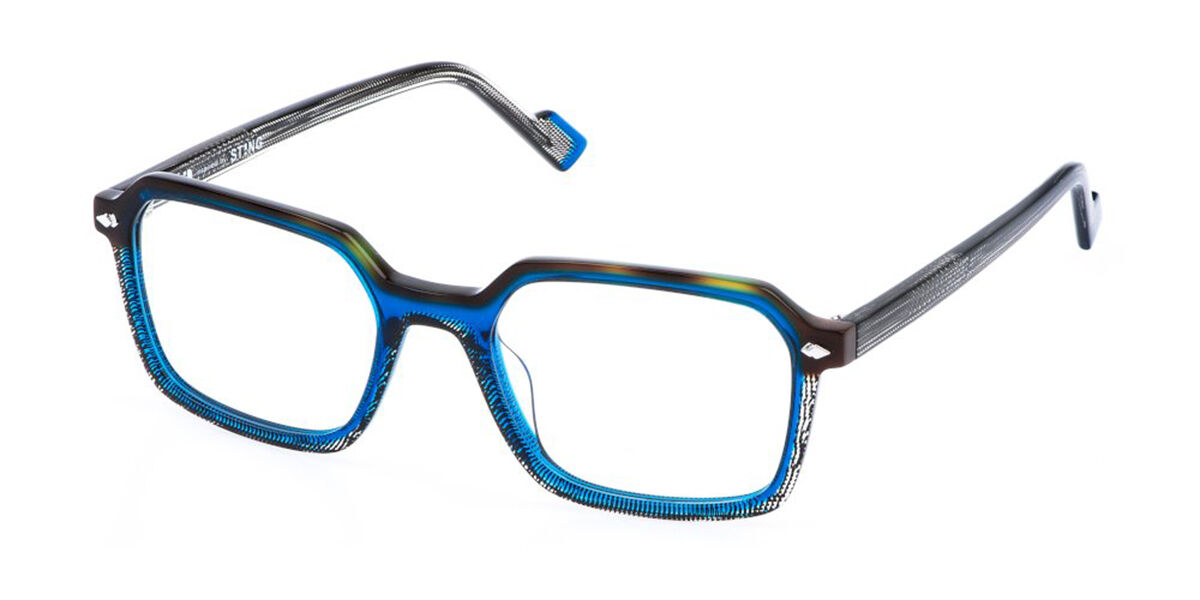 Sting VST543 0W47 53 Sköldpaddemönstradeshell Glasögon (Endast Båge) Män