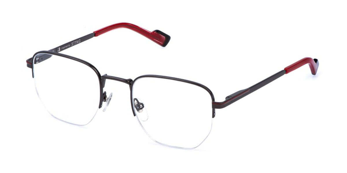 Sting Vst564 0597 Men's Glasses Black Size 51 - Free Lenses - Blue Light Block Available In Bakelite Black
