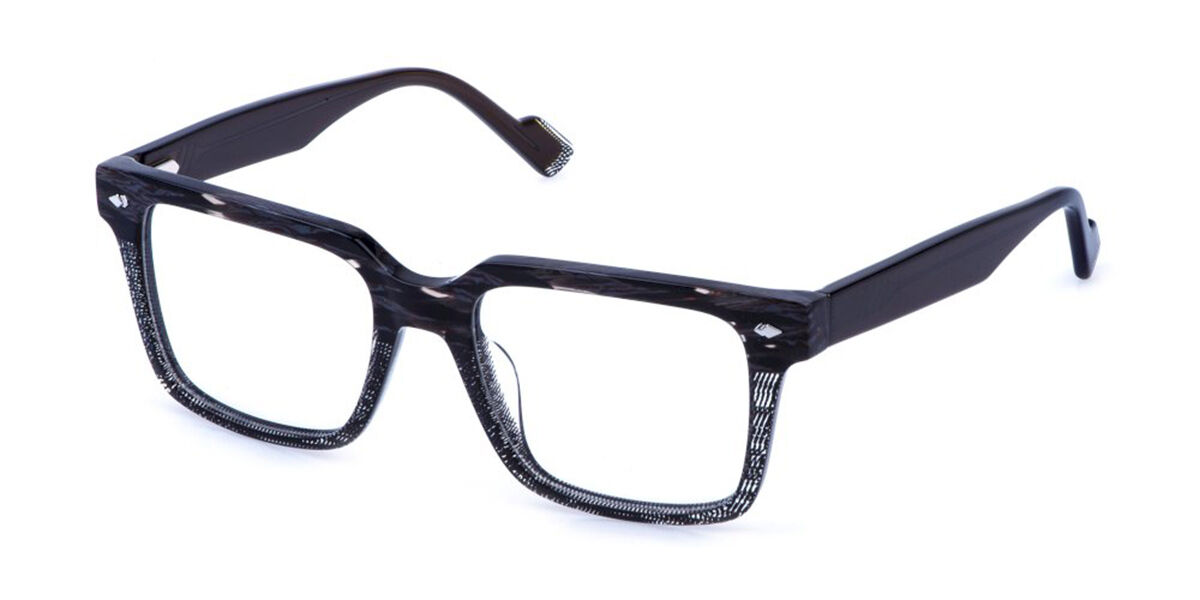 Sting Vst574v 0727 Men's Glasses Black Size 52 - Free Lenses - Blue Light Block Available In Pattern Fantasy Black