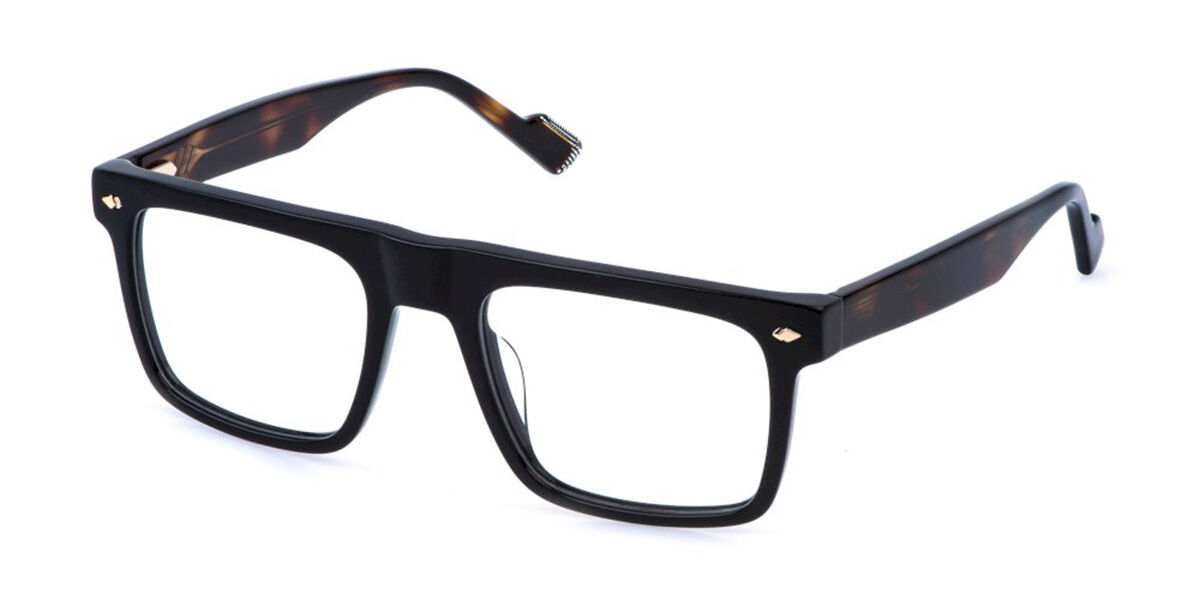 Sting Vst575 700k Men's Glasses Black Size 53 - Free Lenses - Blue Light Block Available In Shiny Black